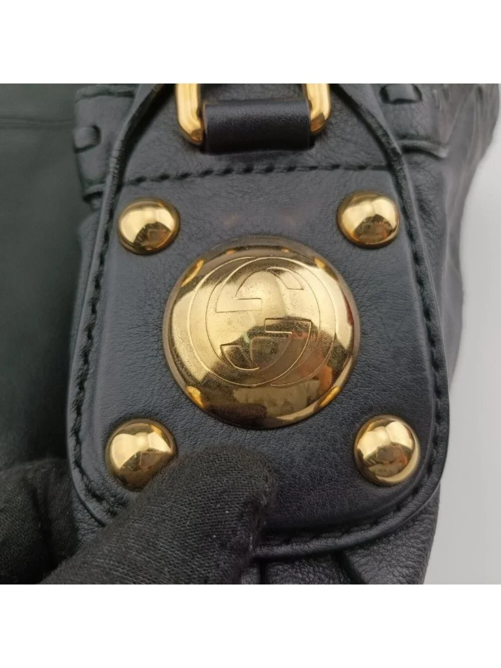 Gucci Sunset Hobo Black Leather